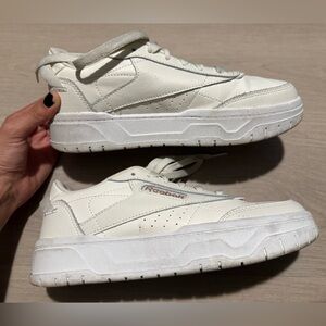 Reebok Chalk white with rose gold  Club C sneakers, perfect condition!
